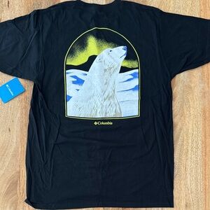 Columbia Black Polar Bear Graphic Tee
